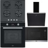 Pachet Franke Negru Cuptor, Plita, Hota, Microunde