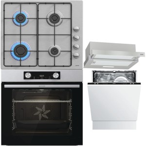 Pachet Gorenje Cuptor Plită Hotă Mașină de vase
