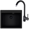 Pachet Franke: Chiuveta Neagra MRG 610-54 si Baterie Pola