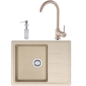 Pachet Franke Avena cu chiuveta, baterie si dozator