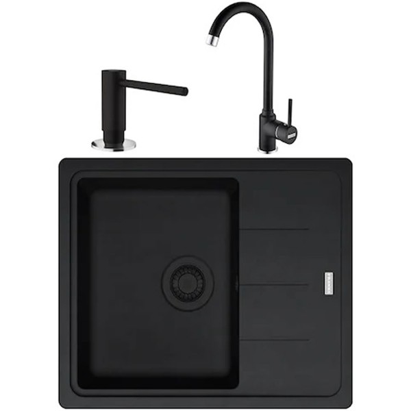 Pachet Franke Chiuveta și Baterie Negre