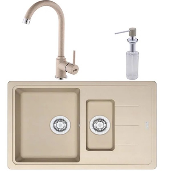 Chiuveta Franke 2 cuve BFG 651-78 + baterie Pola