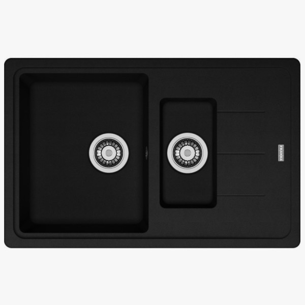 Pachet Chiuveta Franke BFG 651-78 Negru si Baterie Pola