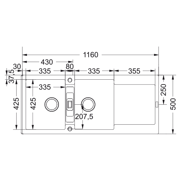Chiuveta bucatarie Franke Maris MRG 621-116, Slate Grey