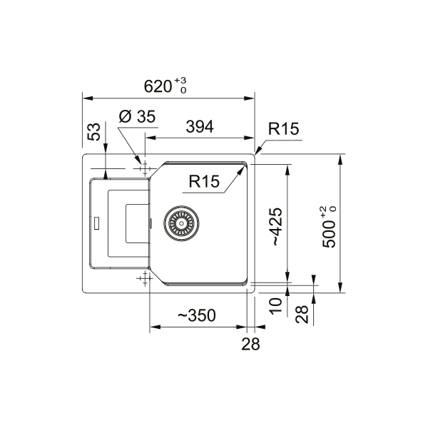 Chiuveta bucatarie Franke Slate Grey UBG 611-62