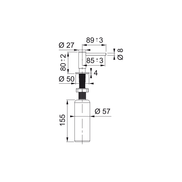 Dozator sapun Franke Atlas Inox Anthracit