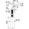 Dozator Sapun Lichid Franke Atlas Inox Anthracit
