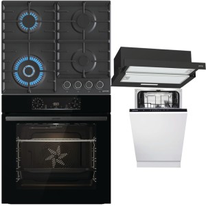 Pachet Gorenje Cuptor, Plită, Hotă, Mașina spălat vase