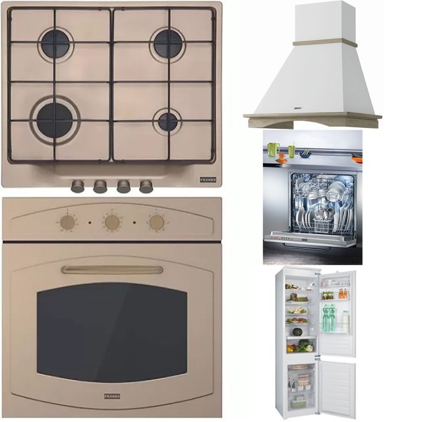 Pachet complet Franke cu cuptor, plită și electrocasnice