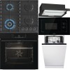 Pachet complet Gorenje: Cuptor, Plita, Hota, Microunde, Vase