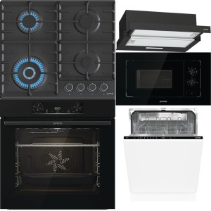Pachet electrocasnice Gorenje negru, 5 produse