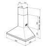 Hota decorativa Smeg Universal 60cm negru