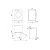 Uscator de rufe SMEG DNP08SECIN, 8 kg, alb