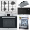 Pachet complet Franke inox cuptor, plita, hota, vase