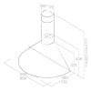 Hota Inox Elica ONDA IX F, latime 60cm