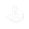 Hota de perete Inox Elica SPOT URBAN ZINC/A/90, 90cm