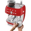 Espressor manual Smeg Rosu, 50's Style, 1650 W