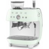 Espressor Verde manual Smeg design retro