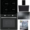 Pachet complet electrocasnice Franke cristal negru