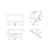Hota sticla gri Smeg Linea KV194G, latime 90cm