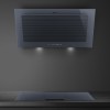 Hota sticla gri Smeg Linea KV194G, latime 90cm