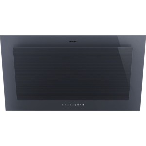 Hota sticla gri Smeg Linea KV194G, latime 90cm