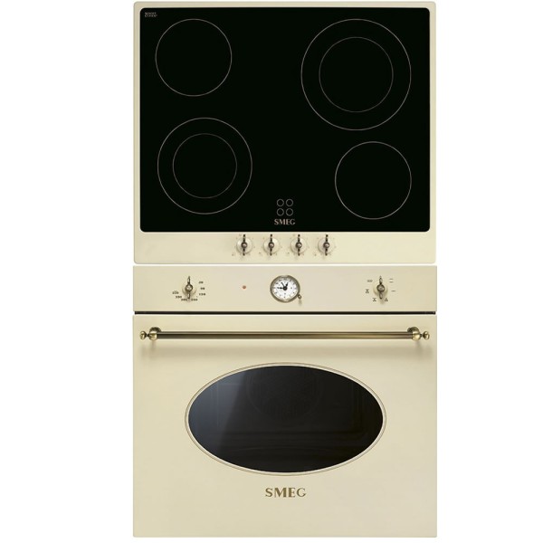 Pachet Smeg electric CREM Cuptor și Plită Colonial