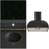 Pachet Retro Smeg: Cuptor, Plita, Hota Antracit