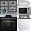 Pachet Gorenje Cuptor, Plită, Hotă, Microunde, Vase