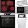 Pachet electrocasnice Gorenje - cuptor, plită, hotă, microunde