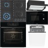 Pachet Gorenje Cuptor, Plită, Hota, Microunde