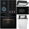 Pachet Gorenje Cuptor, Plită, Hotă, Microunde, Vase