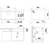 Chiuveta Blanco Alb ETAGON 8 cu sine versatile