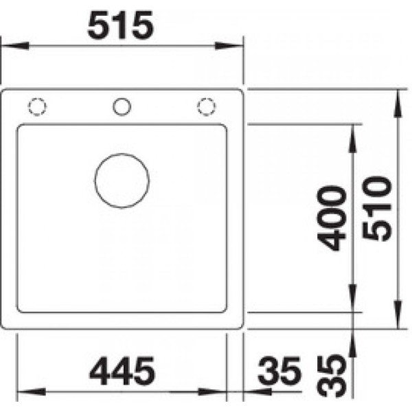 Chiuveta Blanco Cafea PLEON 5, Design Modern