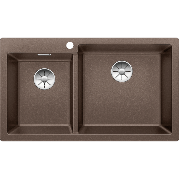 Chiuveta Blanco PLEON 9 Cafea, 2 cuve, Silgranit