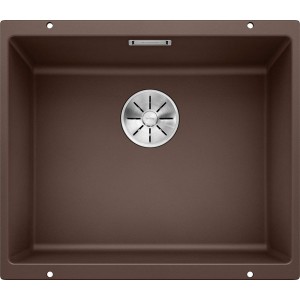Chiuveta Granit Blanco Subline 500-U Cafea, 530x460 mm