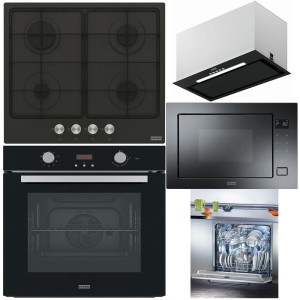Pachet electrocasnice Franke - cuptor, plită, hotă, microunde, mașină spălat vase