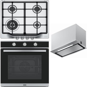 Pachet Cuptor, Plita si Hota Franke, Sticla Neagra+Inox