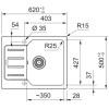 Franke Negru UCG 611-62 + Baterie Pola