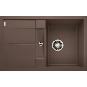 Chiuveta Blanco METRA 45 S, Silgranit, Cafea