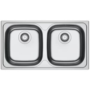Chiuveta Bucatarie Inox Lucios cu 2 Cuve Franke