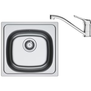 Pachet Chiuveta Inox Franke & Baterie Crom