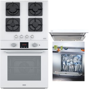 Pachet complet Franke: cuptor, plită, hotă, mașină de spălat vase