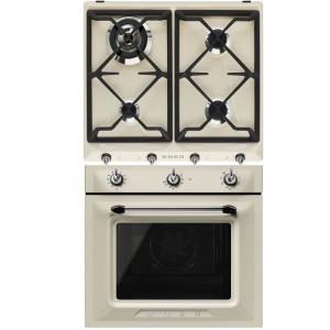 Pachet Smeg Crem Victoria: Cuptor SF6905P1 + Plita SR964PGH
