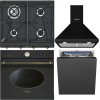Pachet electrocasnice Smeg ANTRACIT