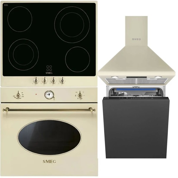Pachet Electrocasnice Smeg Colonial Crem
