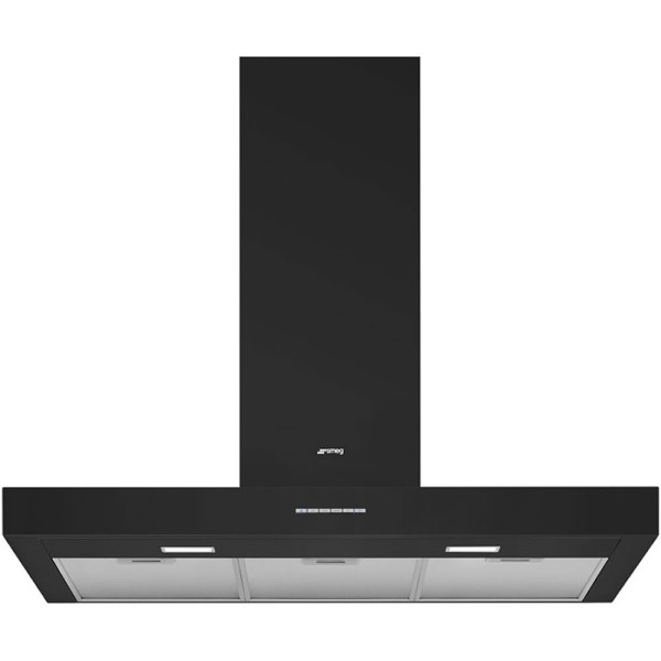 Hota de perete Smeg KBT900NE, latime 90cm, negru mat