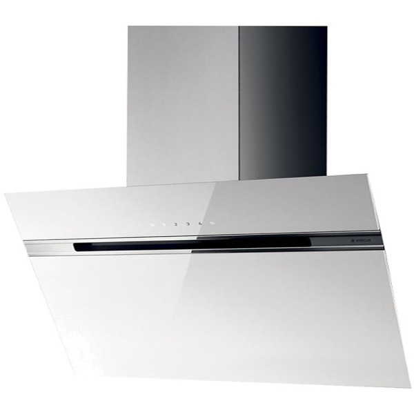 Hota perete Stripe WH/A/90, sticlă albă, Elica