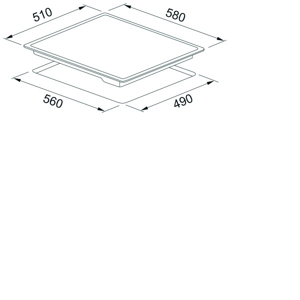 Plita incorporabila electrica sticla neagra FRSM 604 C T BK, 4 zone de gatit, touch control