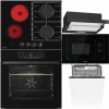 Pachet complet Gorenje - Cuptor, Plită, Hotă, Microunde, Vase